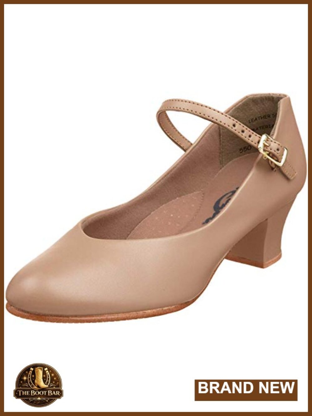 Capezio Jr. Footlight Dance Character Shoe Soft PU Scored Sole 1.5in Heel